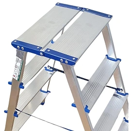 Стремянка алюминиевая двусторонняя 2х4 ступени Tarko (T-14204)