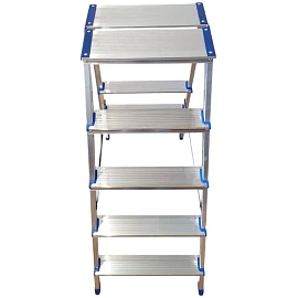 Стремянка алюминиевая двусторонняя 2х5 ступеней Tarko (T-14205)