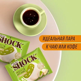 Печенье протеиновое FitnessSHOCK Брауни белый шоколад и фисташка 50 г