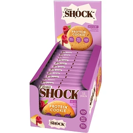 Печенье протеиновое FitnessSHOCK малиновый Чизкейк без сахара 35 г