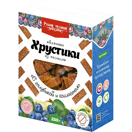 Пастила Хрустики Русские Традиции голубика с коллагеном б/сах, 250г
