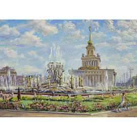 Календарь настенный 3-х блочный квартальный 2026 год Очарование Москвы 34x82 см