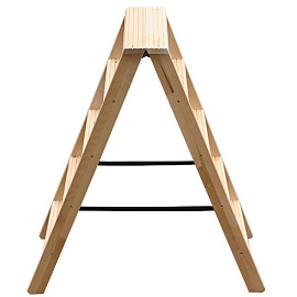 Стремянка деревянная двусторонняя 2х5 ступеней Алюмет (WDS3205)