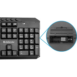 Комплект беспроводной клавиатура и мышь Defender Jakarta C-805 (45804)