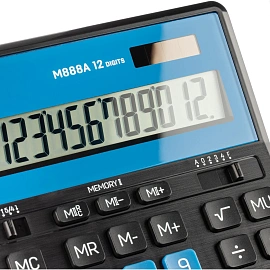 Калькулятор настольный Deli EM888A 12-разрядный чёрный 208x162x32 мм