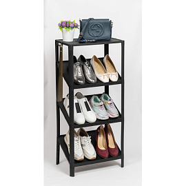 Этажёрка для обуви VIKEA compact (чёрный, 445х295х1005 мм)
