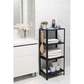 Этажёрка VIKEA 786407 (чёрный, 445х295х1005 мм)