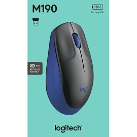 Мышь беспроводная Logitech 910-005907 синяя/чёрная