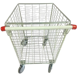 Тележка - корзина покупательская SM_CD3 СБРЦЗП красный пластик 300 л