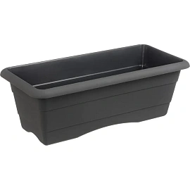 Ящик балконный Гарден №1 графит 40x17x14 см