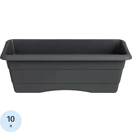 Ящик балконный Гарден №3 графит 60x17.5x14 см