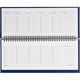 Планинг датированный 2026, Выбор есть, 130x305, 64л, бумвинил синий