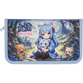 Пенал односекционный Оникс Аниме малышка