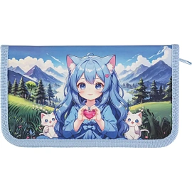 Пенал односекционный Оникс Аниме малышка