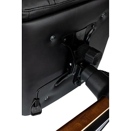 Кресло VB_ Бюрократ T-9932Walnut черный эко.кожа крестов. металл/дерево