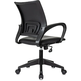 Кресло для оператора Бюрократ CH-695N чёрное (экокожа, пластик)