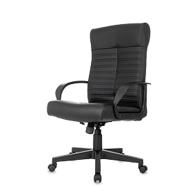 Кресло БР Комус Мебель Echair 659, экокожа, черн, пластик