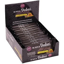 Шоколад Elit 1924 Дубайский тёмный с фисташковой начинкой и кадаифом 90 г фото Шоколад Elit 1924 Дубайский тёмный с фисташковой начинкой и кадаифом 90 г