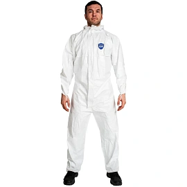 Комбинезон одноразовый с капюшоном VestProm 600 белый 43 г/кв.м (размер XL)
