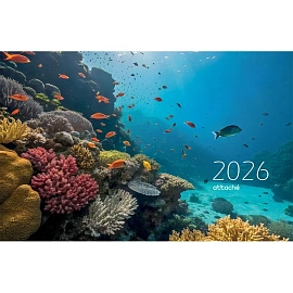 Календарь настенный 3-х блочный 2026 Рыбки 30.5x67.5 см