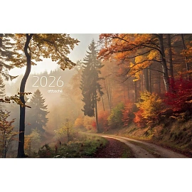Календарь настенный 3-х блочный 2026 Осень 30.5x67.5 см