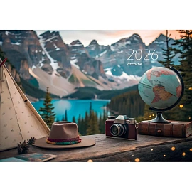 Календарь настенный 3-х блочный 2026 Путешествия 33x70.5 см