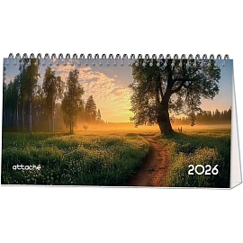 Календарь-домик настольный 2026 Attache, Природа России, 240х130 фото Календарь-домик настольный 2026 Attache, Природа России, 240х130