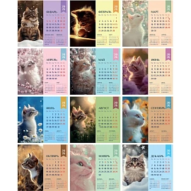 Календарь-домик настольный 2026 Atache, Котенок, 120х110 фото Календарь-домик настольный 2026 Atache, Котенок, 120х110