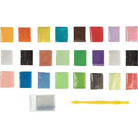 Воздушный пластилин легкий 24 цвета ClayFan набор фото Воздушный пластилин легкий 24 цвета ClayFan набор