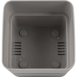 Кашпо с поддоном La decoro Фиори 0.45 л серый жемчуг (8.6x9.6 см)