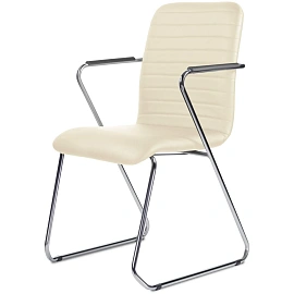 Стул UP_Echair Честер каркас хром кз бежевый фото Стул UP_Echair Честер каркас хром кз бежевый