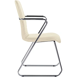 Стул UP_Echair Честер каркас хром кз бежевый фото Стул UP_Echair Честер каркас хром кз бежевый