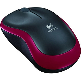 Мышь беспроводная Logitech M185 красная (910-002240/910-002633)
