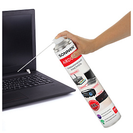 Баллон со сжатым воздухом SONNEN ДЛЯ ОЧИСТКИ ТЕХНИКИ, 1000 мл, 513755 фото Баллон со сжатым воздухом SONNEN ДЛЯ ОЧИСТКИ ТЕХНИКИ, 1000 мл, 513755