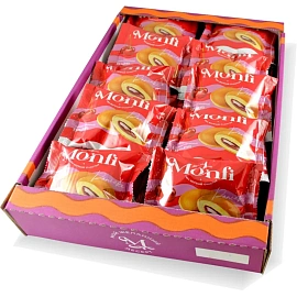 Печенье бисквитное Monfi Панкейк с вишней (20 штук по 40 г)
