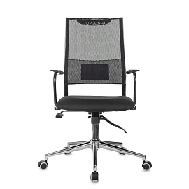 Кресло для руководителя Бюрократ CH BALANCE-LUX чёрное (сетка/ткань, металл)