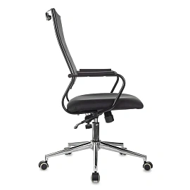 Кресло для руководителя Бюрократ CH BALANCE-LUX чёрное (сетка/ткань, металл)
