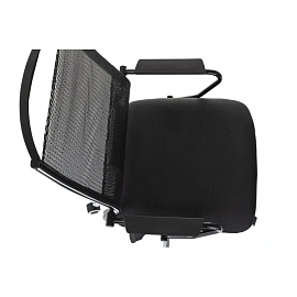 Кресло для руководителя Бюрократ CH BALANCE-LUX чёрное (сетка/ткань, металл)