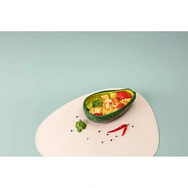 Блюдо для запекания Agness Авокадо 20.5x11.5 см керамика