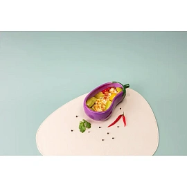 Блюдо для запекания Agness Баклажан 21.5x11.5 см керамика