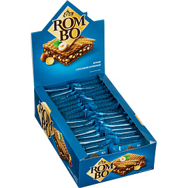 Вафли Rombo с ореховой начинкой 12,5гх32шт/уп, ЯВ287
