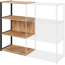 Полустеллаж для документов Easy to lead K-Loft 241H021 дуб натуральный/чёрный 645х400х1068 мм