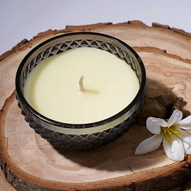 Свеча ароматическая в стакане Вещицы Tobacco & Vanilla 8x9 см