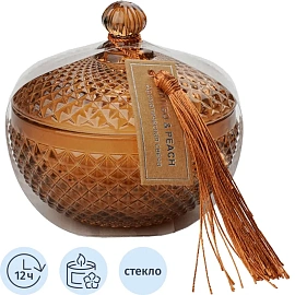 Свеча ароматическая MANGO & PEACH в стекле, Д90 Ш90 В80, YJC-14