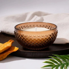 Свеча ароматическая MANGO & PEACH в стекле, Д90 Ш90 В80, YJC-14