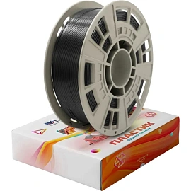 Пластик PLA+ HS для 3D-принтера Lider-3D чёрный глянцевый 1.75 мм 1 кг