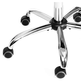 Кресло для руководителя Комус мебель Easy Chair 619 чёрное (сетка/экокожа, хромированный)