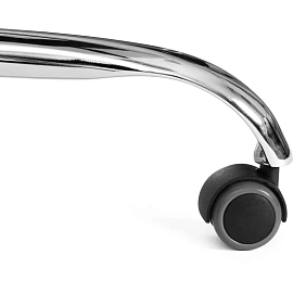 Кресло для руководителя Комус мебель Easy Chair 619 чёрное (сетка/экокожа, хромированный)