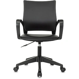 Кресло офисное Комус Мебель EChair 396 LT чёрное (экокожа, пластик)