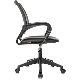 Кресло офисное Комус Мебель EChair 396 LT чёрное (экокожа, пластик)